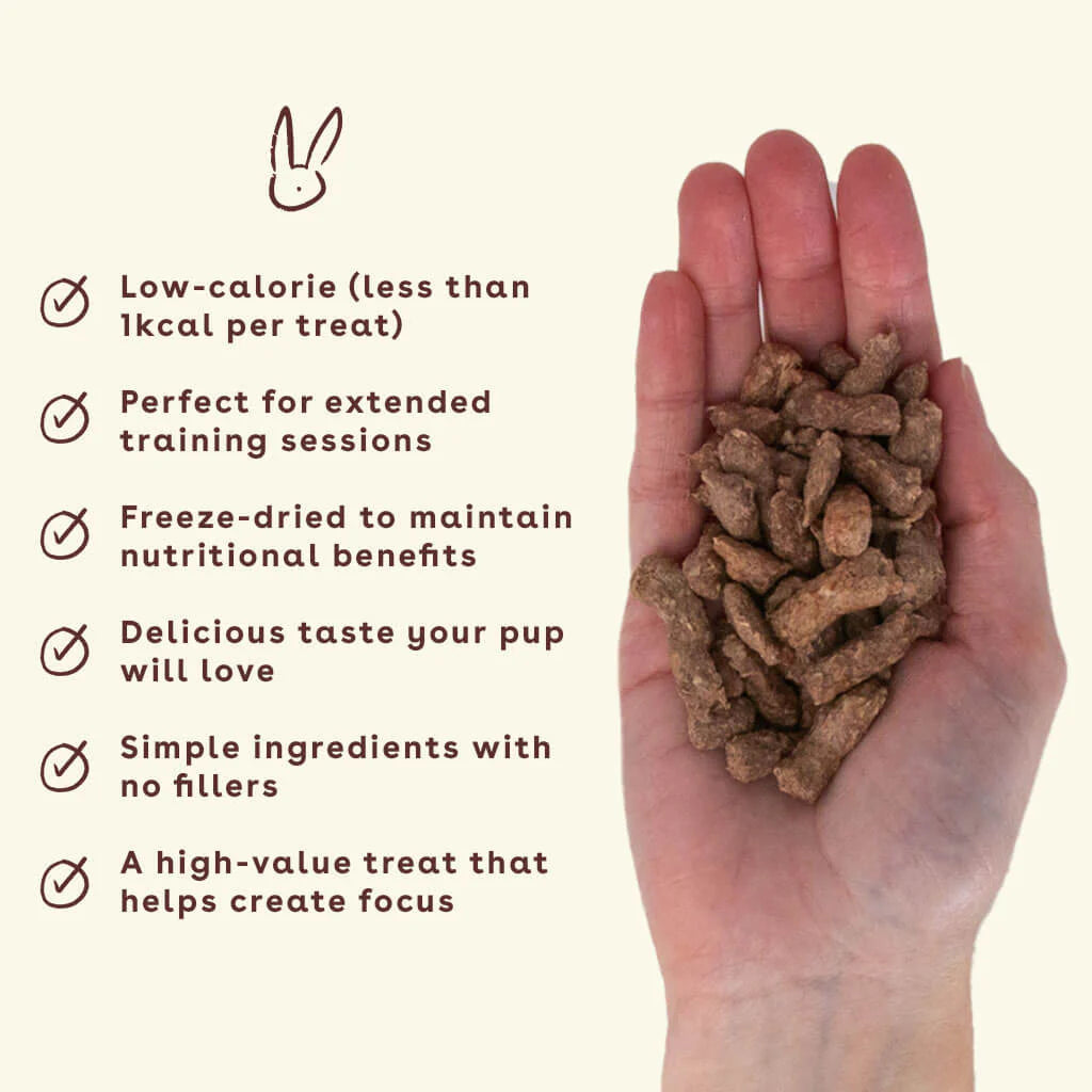 Pupford Freeze Dried Rabbit Training Treats 2oz for Dog