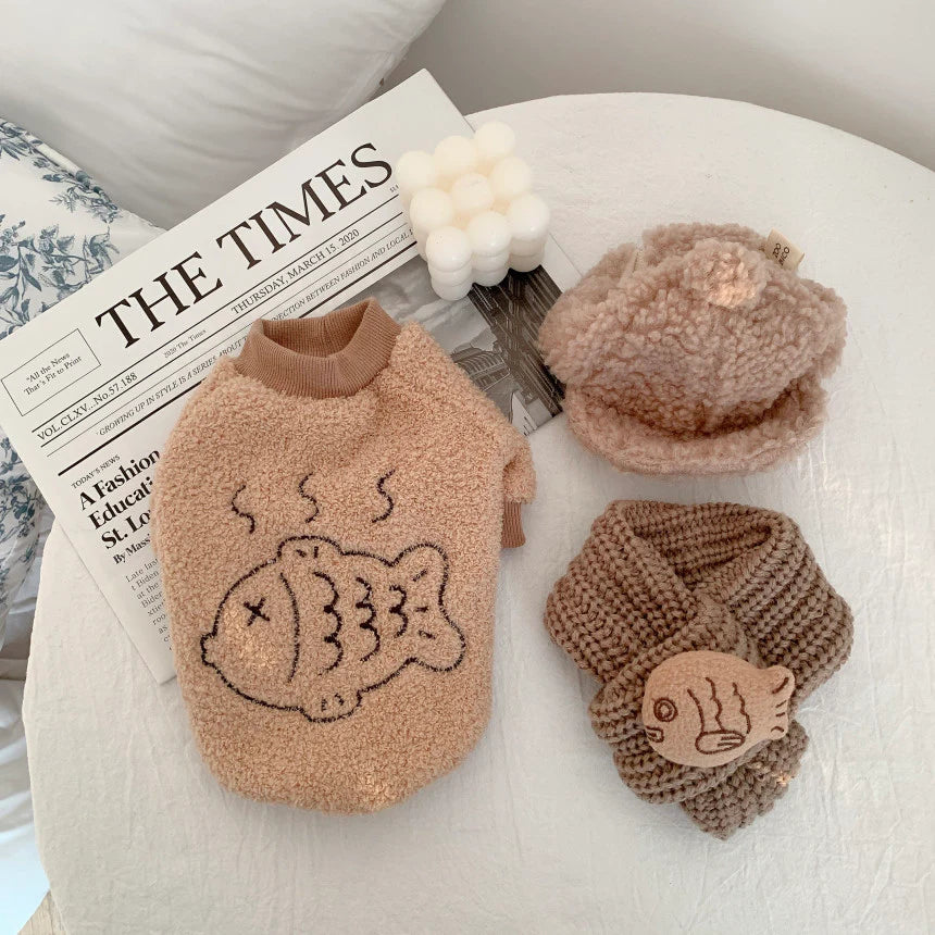 Plush Fish Cake Vest