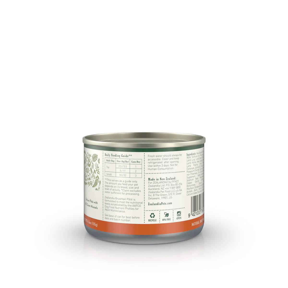 Zealandia Brushtail Pâté Wet Dog Food 3.2OZ